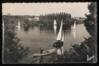RIS-ORANGIS. - Navigation sur la Seine. (Editeur Raymon, 1957, 1 timbre à 15 francs.) 