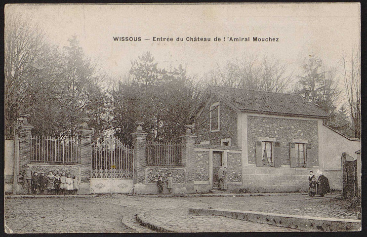 WISSOUS.- Entrée du château de l'Amiral Mouchez [1904-1910].