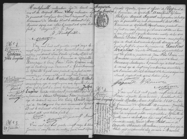 MEREVILLE.- Naissances : registre d'état civil (1891-1905). 