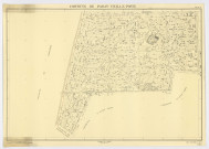 Fonds de plan topographique régulier de PARAY-VIEILLE-POSTE dressé et dessiné par M. POUSSIN, géomètre, vérifié par M. GRANIER, ingénieur-géomètre, feuille 4, 1946. Ech. 1/2.000. N et B. Dim. 0,73 x 1,03. 