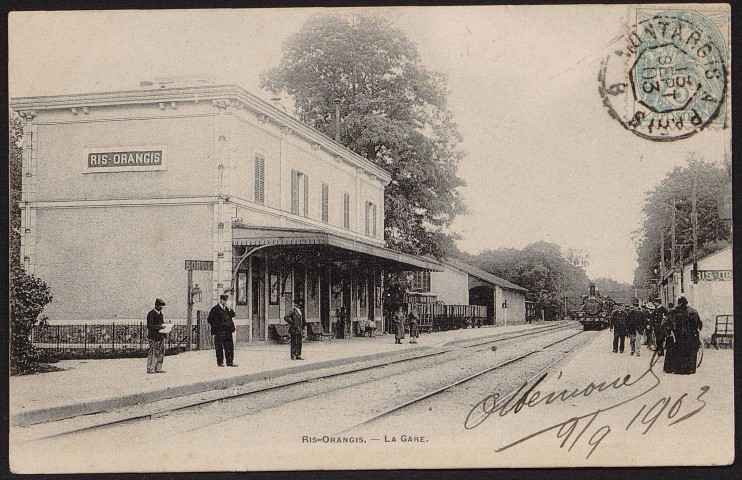 RIS-ORANGIS.- La gare (9 septembre 1903).