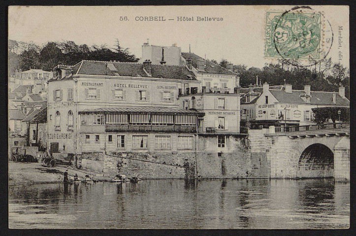Corbeil-Essonnes.- Hôtel Bellevue (10 septembre 1907). 