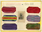 Rubans de distinctions honorifiques, 1914-1918.