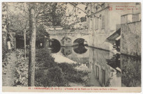 LONGJUMEAU. - L'Yvette et le pont sur la route de Paris à Orléans. P. Allorge, (1916), 9 lignes, ad. 