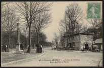 Route de Paris à Melun, la croix de Villeroy, sans date.