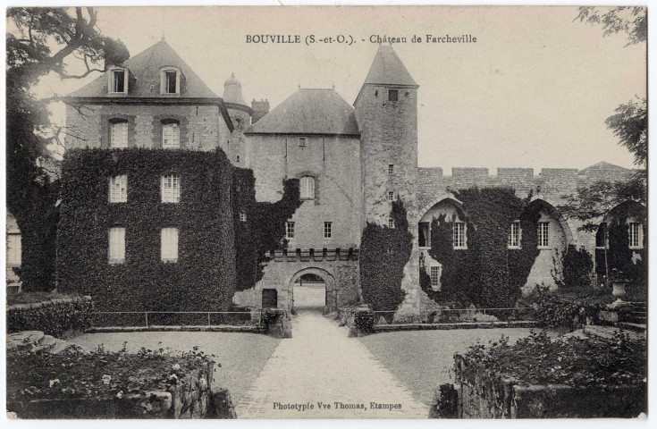 BOUVILLE. - Château de Farcheville, Vve Thomas, 1916, 16 lignes. 
