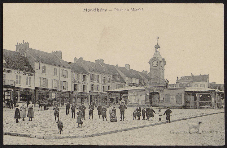 Montlhéry.- Place du marché [1904-1910]. 
