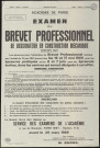 Essonne [Département]. - Examen du brevet professionnel de dessinateur en construction mécanique, session 1969 : conditions d'admission et inscription, mars 1969. 