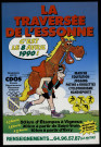 Essonne [Département]. - La traversée de l'Essonne : marche, équitation, jogging, patins à roulettes, cyclotourisme, handisports, 8 avril 1990. 