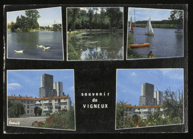 VIGNEUX-SUR-SEINE. - Divers aspects de la ville. Editions Franck, couleur. 