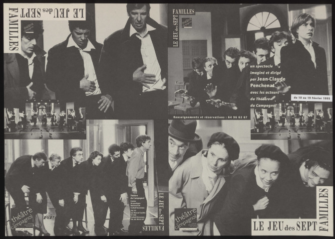 CORBEIL-ESSONNES. - Spectacle : le jeu des sept familles, par les acteurs du Théâtre du Campagnol, 10 février-19 février 1995. 