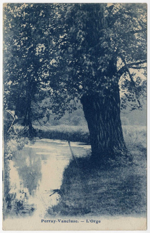 SAINTE-GENEVIEVE-DES-BOIS. - Perray-Vaucluse, l'Orge [1935, timbre à 20 centimes]. 