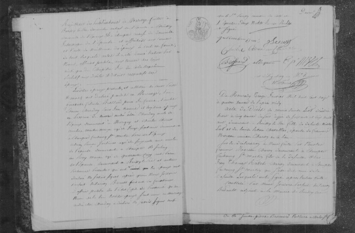 BOISSY-LE-SEC. Naissances, mariages, décès : registre d'état civil (an XIII-1832). 