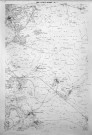 BRIE-COMTE-ROBERT (Seine-et-Marne). Plan de Brie-Comte-Robert et des environs dressé par l'Institut géographique national, feuilles n° 1 et 5, [vers 1967]. Ech. 1/10 000. Papier. N et B. Dim. 108 x 75 cm. [2 plans] ; idem, document d'étude, feuilles n° 1 et 5, [vers 1970]. Ech. 1/10 000. Papier. N et B. Dim. 104 x 69 cm. [2 plans]. 