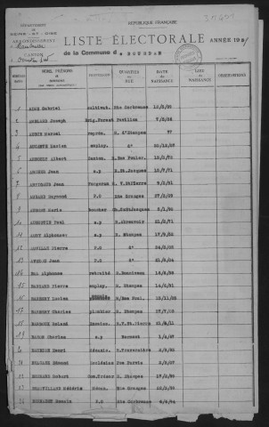 Dourdan nord uniquement.
