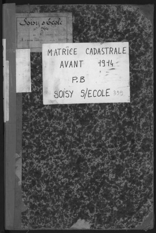 SOISY-SUR-ECOLE. - Matrice des propriétés bâties [cadastre rénové en 1935]. 
