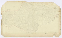 BOISSY-LE-CUTTE. - Section D - Champlaux (les), 2, ech. 1/1250, coul., aquarelle, papier, 65x106 (1817). 