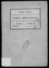 CORBEIL. Tables décennales (1833-1842). 