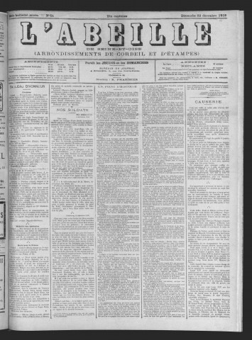 n° 51 (22 décembre 1918)