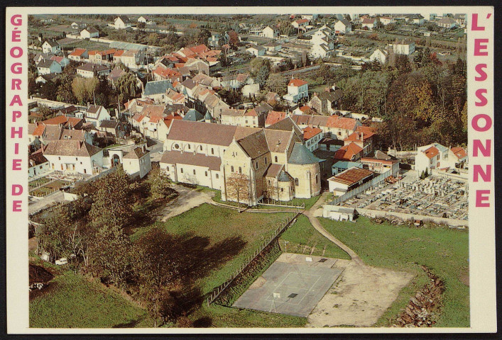 LONGPONT-SUR-ORGE.- Géographie de l'Essonne : Basilique Notre-Dame de Bonne Garde (juillet 1988).
