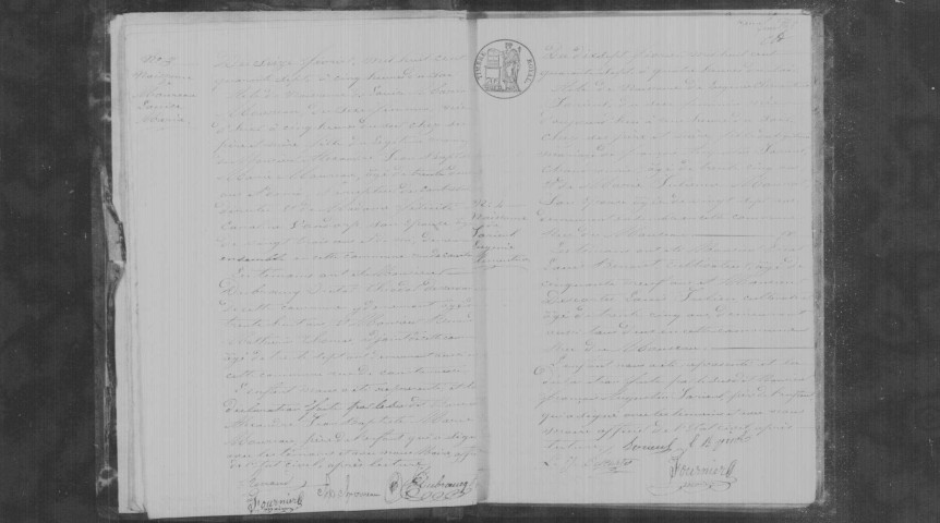 BOISSY-SOUS-SAINT-YON. Naissances, mariages, décès : registre d'état civil (1847-1853). 
