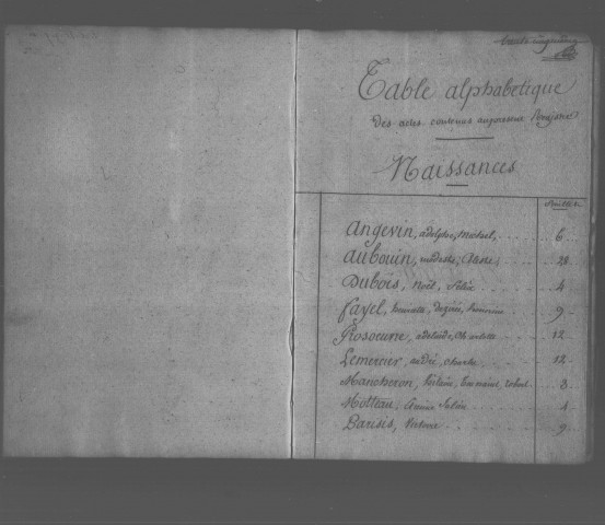 LIMOURS-EN-HUREPOIX. Naissances, mariages, décès : registre d'état civil (1809-1813). 