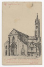 CORBEIL-ESSONNES. - Portail et clocher de l'église Notre-Dame, Paul Allorge, d'après gravure) . 