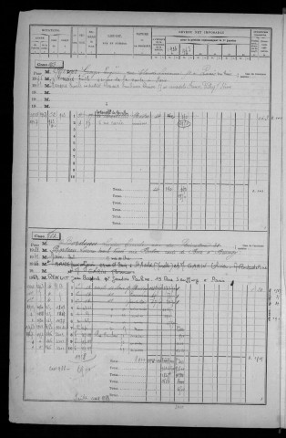 BRUNOY. - Matrice des propriétés bâties : cases 961 à 1376 [cadastre rénové en 1972]. 