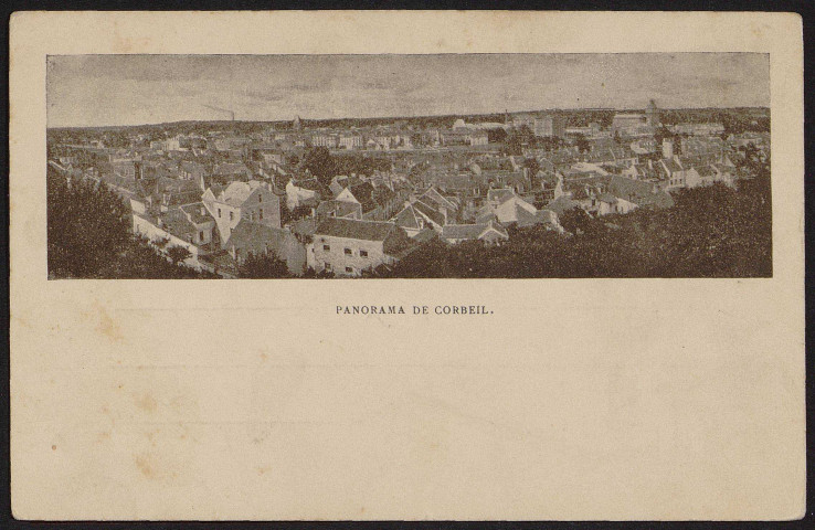Corbeil-Essonnes.- Panorama de Corbeil [1903]. 