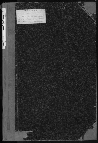 WISSOUS. - Tableau récapitulatif par nature de propriétés [cadastre rénové en 1951]. 