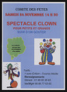 VARENNES-JARCY. - Spectacle clown pour petits et grands suivi d'un goûter, samedi 24 novembre [organisé par le comité des fêtes]. 