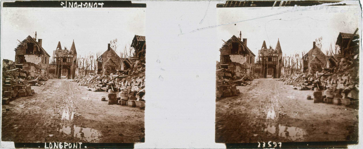 Vue de Longpont - Ville en ruine (23597)