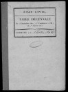 PLESSIS-PATE (LE). Tables décennales (1802-1902). 