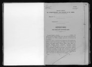 Conservation des hypothèques de CORBEIL. - Répertoire des formalités hypothécaires, volume n° 655 : A-Z (registre ouvert vers 1947). 