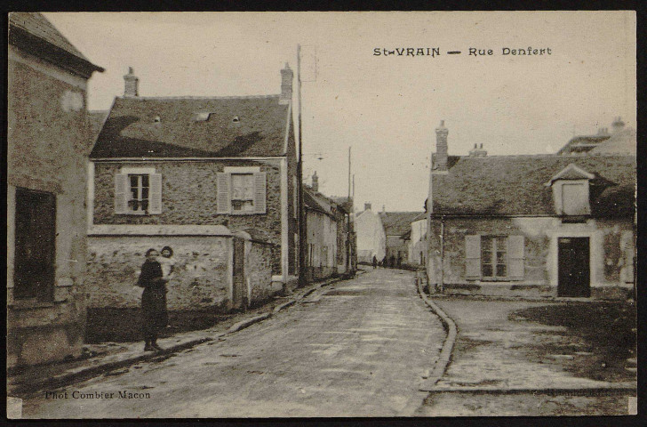 SAINT-VRAIN.- Rue Denfert [1925-1935]. 