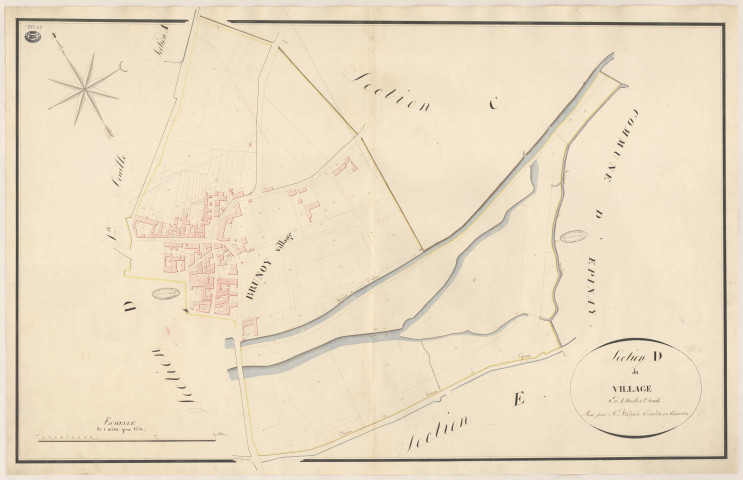 BRUNOY. - Section D : Village (le), 2e feuille. 