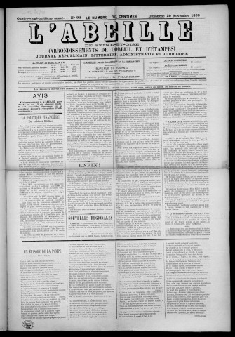 n° 92 (20 novembre 1898)