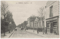 CORBEIL-ESSONNES. - Rue Féray et librairie, AR, 1925, 17 lignes, ad. 