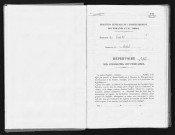 Conservation des hypothèques de CORBEIL. - Répertoire des formalités hypothécaires, volume n° 582 : A-Z (registre ouvert vers 1930). 