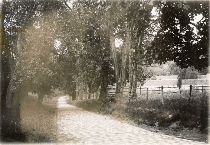 ORSAY. - Chemin de LAUNAY : photographie N. et B. collée sur album, Dim. 114 x 167 cm. 