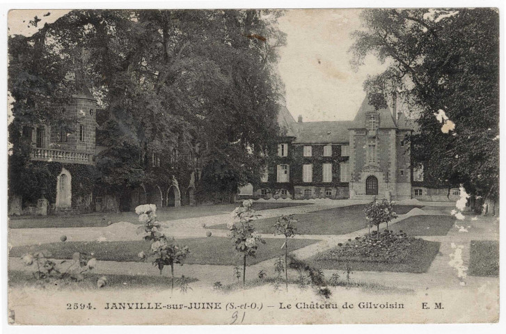 JANVILLE-SUR-JUINE. - Château de Gillevoisin. EM, 12 lignes. 