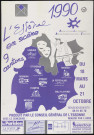 ESSONNE (Département).- L'Essonne en scène dans neuf cantons : Limours, Saint-Chéron, Dourdan, Etréchy, Etampes, Méréville, Mennecy, la Ferté-Alais, Milly-la-Forêt, Association Culturelle départementale de l'Essonne, 18 mars-21 octobre 1990. 