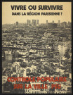 Essonne [Département]. - PARTI SOCIALISTE UNIFIE. Vivre ou survivre dans la Région parisienne... contrôle populaire sur la ville PSU (1975). 