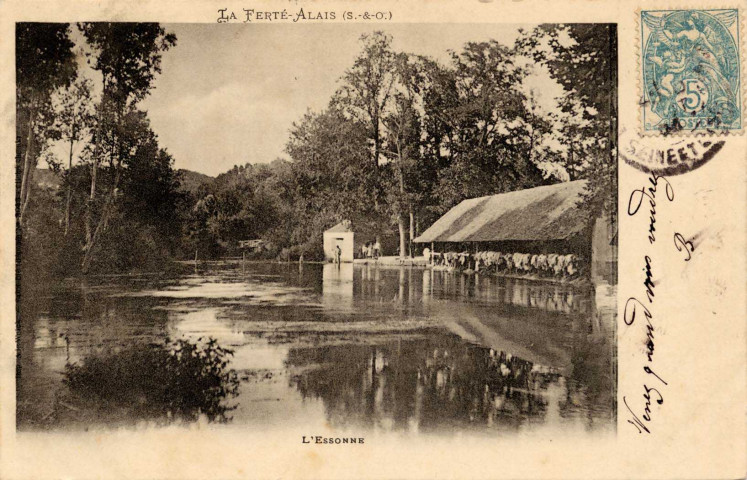FERTE-ALAIS (LA). - L'Essonne [Editeur Chemin, 1904, timbre à 15 centimes]. 