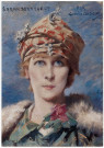 ETAMPES. - Musée d'Etampes - Portrait de Sarah Bernhardt vers 1880, de Louise Abbema. Editions Gaud, couleur. 
