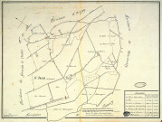 SAINT-JEAN-DE-BEAUREGARD. - Plans d'intendance. Plan noir et blanc, dressé par SCHMID, Ech. 1/100 perches, Dim. 55 x 45 cm, [fin XVIIIe siècle]. 