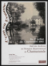 CHAMARANDE.- Exposition : L'eau en Essonne, Hall des Archives départementales, 1er juillet-7 septembre 2002. 