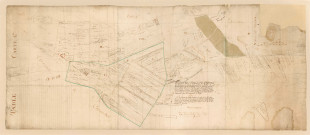 CHAMARANDE-MAUCHAMPS. - Carte 1 [postérieur à 1751], 77 x 175 cm. [série incomplète de plans du XVIIIe siècle annotés en vert] 