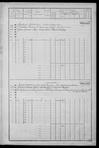 MONTGERON. - Matrice des propriétés bâties : cases 2295 à 2894 [cadastre rénové en 1971]. 