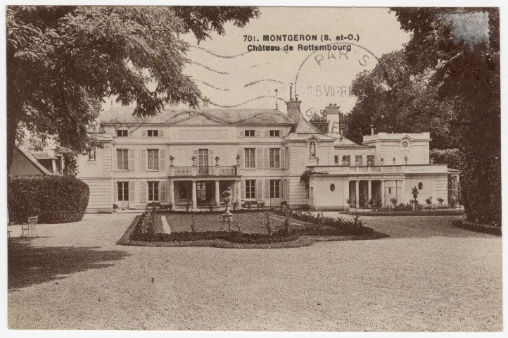 MONTGERON. - Château de Rottembourg [1928, sépia]. 